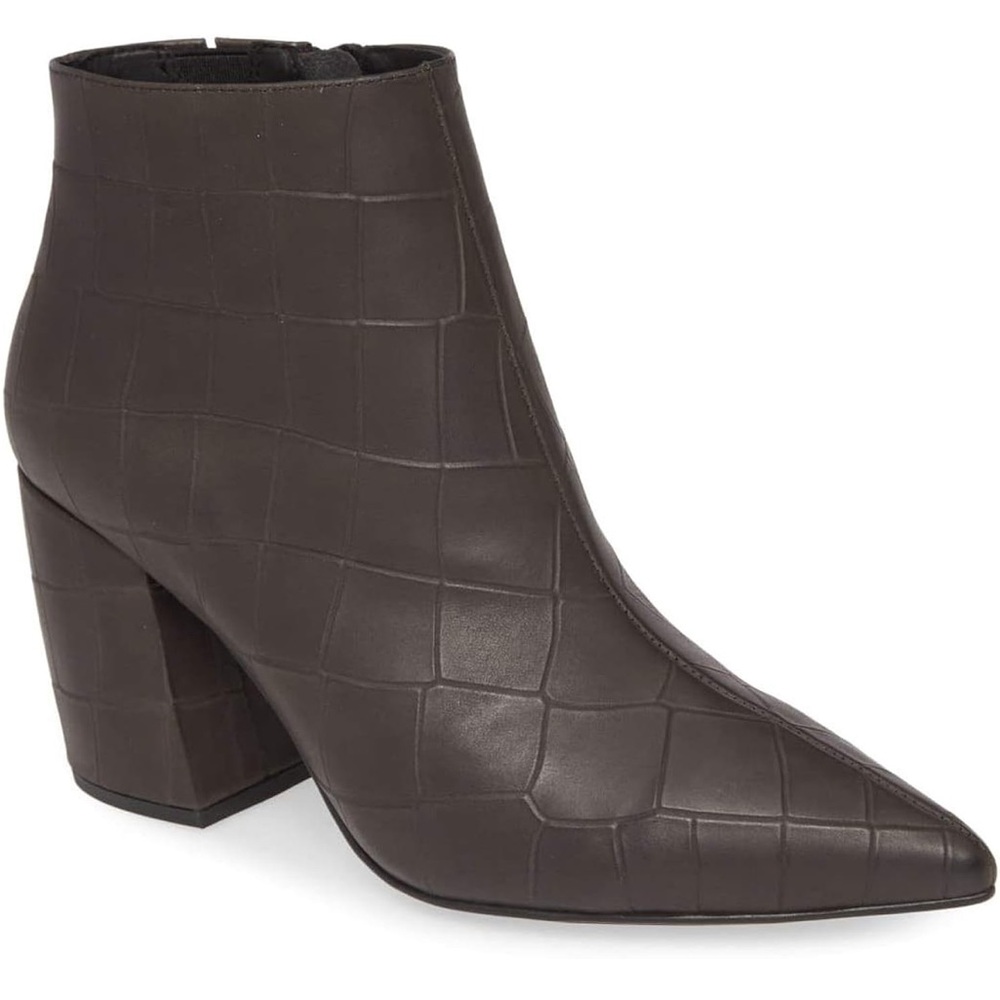 NWOT Jeffrey Campbell FINAL Boots DARK GREY BIG CROCO Size 9.5
